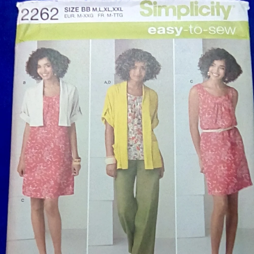 Simplicity EASY Dress Tunic  M-L-XL-XXL